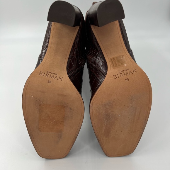 Square Clarita Croc-Embossed Leather Boots Women’s Sizes EU: 36 US: 6 MSRP: $795 - Picture 9 of 12